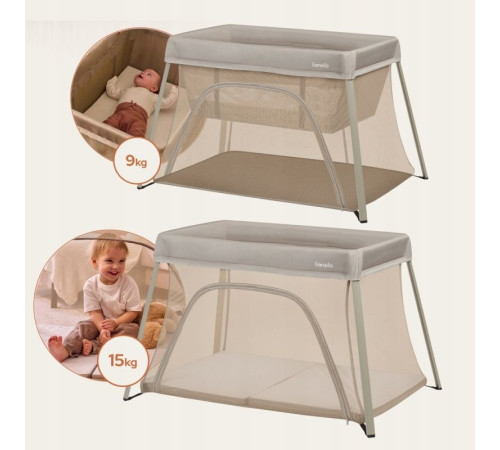 Ліжечко-манеж Lionelo ALICE BEIGE OLIVE 110,5 х 74,5 х 68 см - оливковий Ліжечко-манеж Lionelo ALICE BEIGE OLIVE 110,5 х 74,5 х 68 см - оливковий
