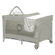 Ліжечко-манеж Lionelo FLOWER CAPPUCCINO 84 х 125 х 41 см - сірий