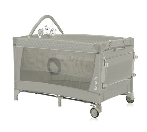 Ліжечко-манеж Lionelo FLOWER CAPPUCCINO 84 х 125 х 41 см - сірий Ліжечко-манеж Lionelo FLOWER CAPPUCCINO 84 х 125 х 41 см - сірий