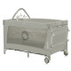 Ліжечко-манеж Lionelo FLOWER CAPPUCCINO 84 х 125 х 41 см - сірий