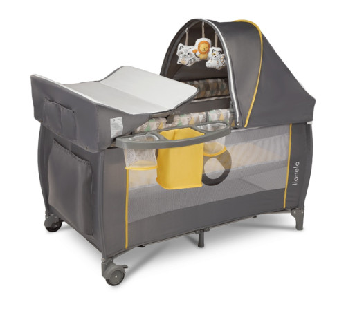 Ліжечко-манеж Lionelo SVEN PLUS YELLOW SCANDI Ліжечко-манеж Lionelo SVEN PLUS YELLOW SCANDI
