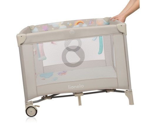 Манеж Lionelo MILLE PLUS GREY BEIGE 100 x 100 x 77 см - бежевий Манеж Lionelo MILLE PLUS GREY BEIGE 100 x 100 x 77 см - бежевий