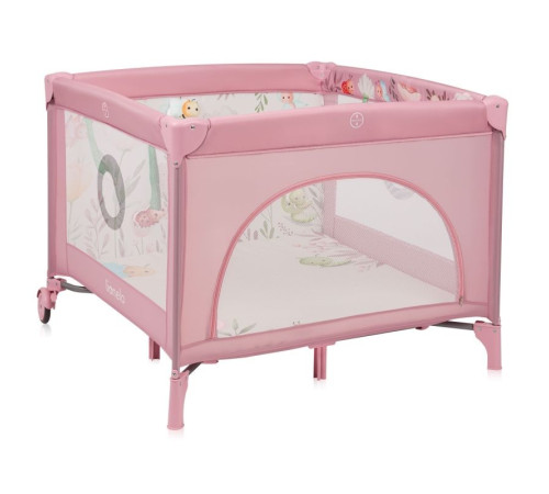 Манеж Lionelo MILLE PLUS PINK 100 x 100 x 77 см - рожевий Манеж Lionelo MILLE PLUS PINK 100 x 100 x 77 см - рожевий
