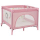 Манеж Lionelo MILLE PLUS PINK 100 x 100 x 77 см - рожевий