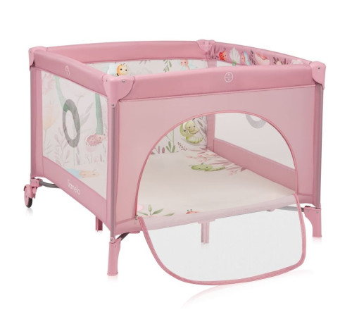 Манеж Lionelo MILLE PLUS PINK 100 x 100 x 77 см - рожевий Манеж Lionelo MILLE PLUS PINK 100 x 100 x 77 см - рожевий