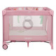 Манеж Lionelo MILLE PLUS PINK 100 x 100 x 77 см - рожевий