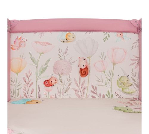 Манеж Lionelo MILLE PLUS PINK 100 x 100 x 77 см - рожевий Манеж Lionelo MILLE PLUS PINK 100 x 100 x 77 см - рожевий