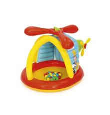 Дитячий надувний манеж Fisher-Price BESTWAY Гелікоптер 155х102х91см + м'ячі