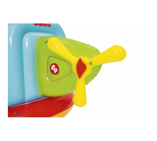 Дитячий надувний манеж Fisher-Price BESTWAY Гелікоптер 155х102х91см + м'ячі