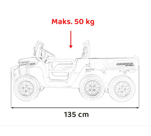 Дитяча акумуляторна машинка фермерська Speed 900 Чорна