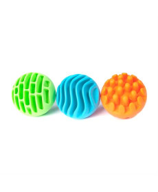 Прорізувач-брязкальце Fat Brain Toys Sensory Rollers Сенсорні кулі 3 шт. (F161ML)