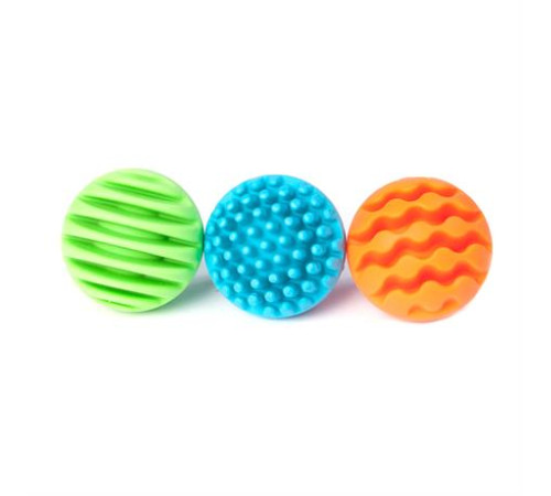 Прорізувач-брязкальце Fat Brain Toys Sensory Rollers Сенсорні кулі 3 шт. (FA161-1) Прорізувач-брязкальце Fat Brain Toys Sensory Rollers Сенсорні кулі 3 шт. (FA161-1)