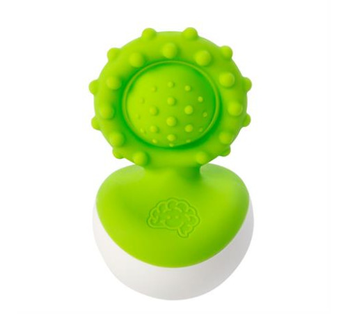 Прорізувач-неваляшка Fat Brain Toys dimpl wobl зелений (F2173ML) Прорізувач-неваляшка Fat Brain Toys dimpl wobl зелений (F2173ML)