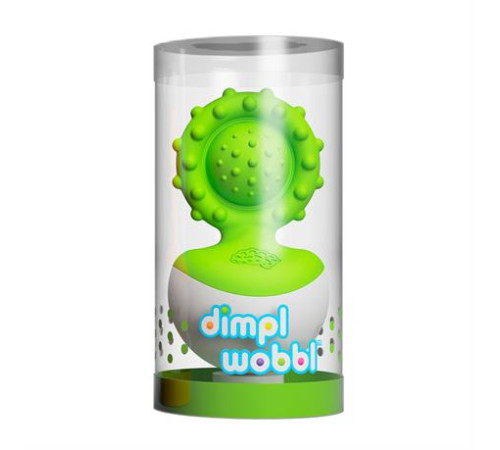 Прорізувач-неваляшка Fat Brain Toys dimpl wobl зелений (F2173ML) Прорізувач-неваляшка Fat Brain Toys dimpl wobl зелений (F2173ML)