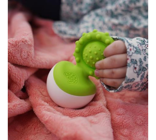 Прорізувач-неваляшка Fat Brain Toys dimpl wobl зелений (F2173ML) Прорізувач-неваляшка Fat Brain Toys dimpl wobl зелений (F2173ML)