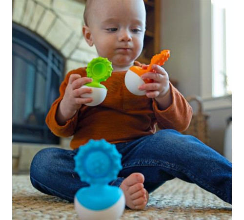 Прорізувач-неваляшка Fat Brain Toys dimpl wobl зелений (F2173ML) Прорізувач-неваляшка Fat Brain Toys dimpl wobl зелений (F2173ML)