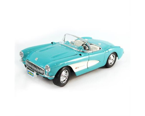 Автомодель Maisto 1957 Chevrolet Corvette 1:24 блакитний (31275 lt. blue)