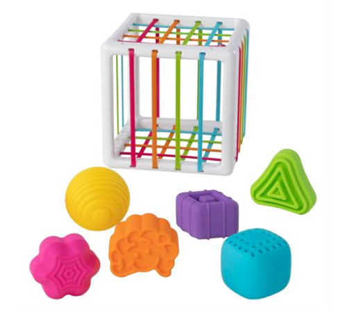Сортер-куб зі стінками-шнурочками Fat Brain Toys InnyBin (F251ML) Сортер-куб зі стінками-шнурочками Fat Brain Toys InnyBin (F251ML)