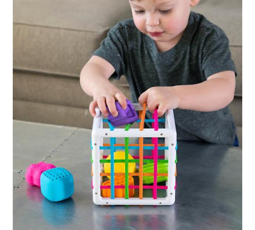 Сортер-куб зі стінками-шнурочками Fat Brain Toys InnyBin (F251ML) Сортер-куб зі стінками-шнурочками Fat Brain Toys InnyBin (F251ML)