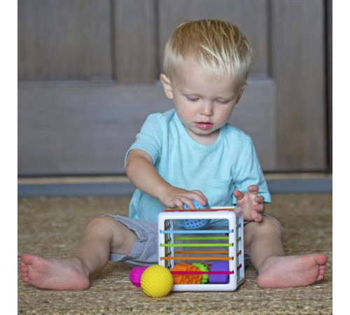 Сортер-куб зі стінками-шнурочками Fat Brain Toys InnyBin (F251ML) Сортер-куб зі стінками-шнурочками Fat Brain Toys InnyBin (F251ML)