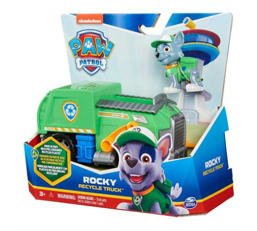 Ігровий набір Paw Patrol Сміттєвоз із водієм Рокі (SM16775/9948) Ігровий набір Paw Patrol Сміттєвоз із водієм Рокі (SM16775/9948)