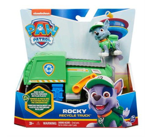 Ігровий набір Paw Patrol Сміттєвоз із водієм Рокі (SM16775/9948) Ігровий набір Paw Patrol Сміттєвоз із водієм Рокі (SM16775/9948)