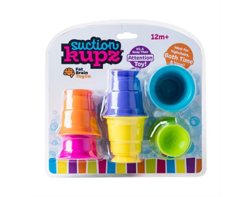 Тактильна іграшка Fat Brain Toys Suction Kupz М'які чашки 6 штук (FA183-1)