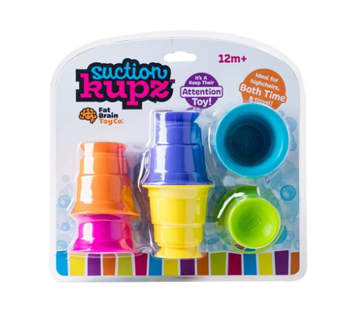 Тактильна іграшка Fat Brain Toys Suction Kupz М'які чашки 6 штук (FA183-1) Тактильна іграшка Fat Brain Toys Suction Kupz М'які чашки 6 штук (FA183-1)