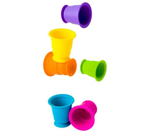 Тактильна іграшка Fat Brain Toys Suction Kupz М'які чашки 6 штук (FA183-1) Тактильна іграшка Fat Brain Toys Suction Kupz М'які чашки 6 штук (FA183-1)