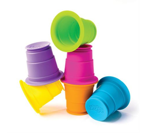 Тактильна іграшка Fat Brain Toys Suction Kupz М'які чашки 6 штук (FA183-1) Тактильна іграшка Fat Brain Toys Suction Kupz М'які чашки 6 штук (FA183-1)