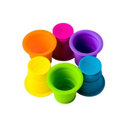 Тактильна іграшка Fat Brain Toys Suction Kupz М'які чашки 6 штук (FA183-1) Тактильна іграшка Fat Brain Toys Suction Kupz М'які чашки 6 штук (FA183-1)