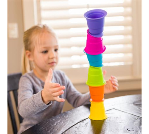 Тактильна іграшка Fat Brain Toys Suction Kupz М'які чашки 6 штук (FA183-1) Тактильна іграшка Fat Brain Toys Suction Kupz М'які чашки 6 штук (FA183-1)