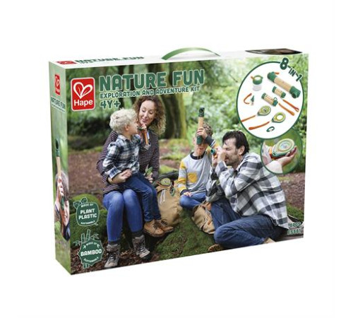 Набір натураліста Hape Nature Fun Дослідження та пригоди 8 в 1 (E5581) Набір натураліста Hape Nature Fun Дослідження та пригоди 8 в 1 (E5581)