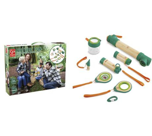 Набір натураліста Hape Nature Fun Дослідження та пригоди 8 в 1 (E5581) Набір натураліста Hape Nature Fun Дослідження та пригоди 8 в 1 (E5581)