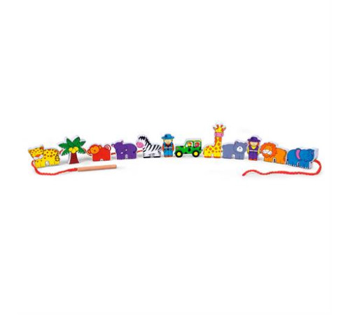 Дерев'яна шнурівка Viga Toys Зоопарк (59549) Дерев'яна шнурівка Viga Toys Зоопарк (59549)