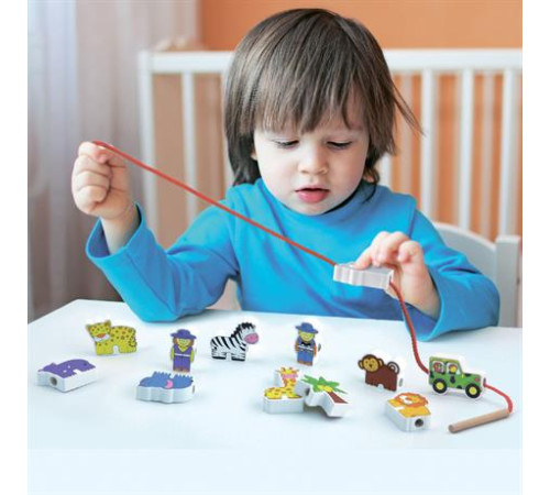 Дерев'яна шнурівка Viga Toys Зоопарк (59549) Дерев'яна шнурівка Viga Toys Зоопарк (59549)