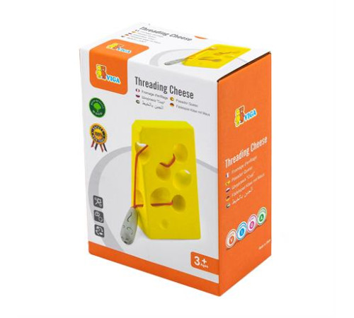 Дерев'яна шнурівка Viga Toys Сир (56281) Дерев'яна шнурівка Viga Toys Сир (56281)