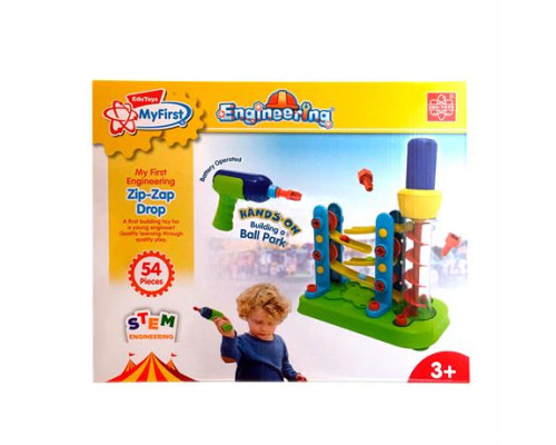 Набір для складання Edu-Toys Гірка-зигзаг з інструментами 54 деталі (JS021)