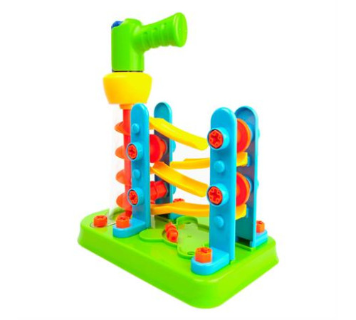 Набір для складання Edu-Toys Гірка-зигзаг з інструментами 54 деталі (JS021) Набір для складання Edu-Toys Гірка-зигзаг з інструментами 54 деталі (JS021)