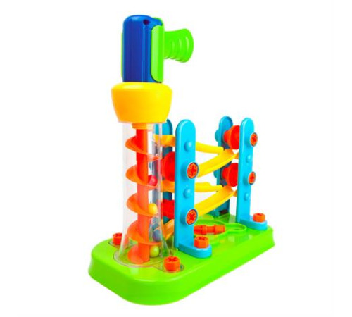 Набір для складання Edu-Toys Гірка-зигзаг з інструментами 54 деталі (JS021) Набір для складання Edu-Toys Гірка-зигзаг з інструментами 54 деталі (JS021)