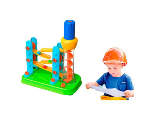 Набір для складання Edu-Toys Гірка-зигзаг з інструментами 54 деталі (JS021)