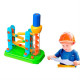 Набір для складання Edu-Toys Гірка-зигзаг з інструментами 54 деталі (JS021)