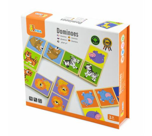 Дерев'яне доміно Viga Toys Звірята (51307) Дерев'яне доміно Viga Toys Звірята (51307)