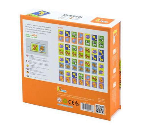 Дерев'яне доміно Viga Toys Звірята (51307) Дерев'яне доміно Viga Toys Звірята (51307)