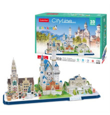 3D пазл CubicFun City Line Баварія (MC267h)