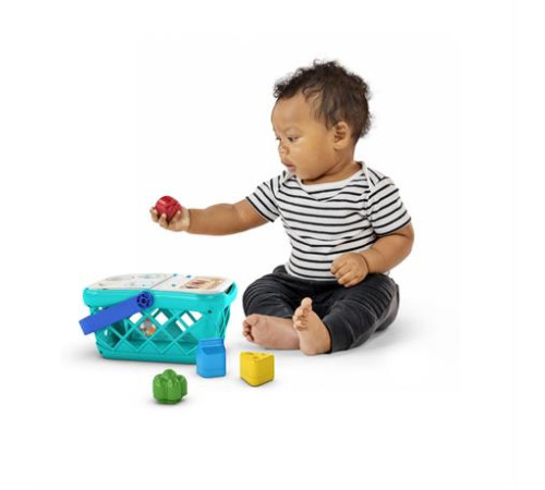 Сортер Baby Einstein Кошик із покупками зі звуками (800913) Сортер Baby Einstein Кошик із покупками зі звуками (800913)