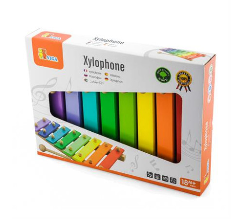 Дерев'яний ксилофон Viga Toys 8 тонів (58771) Дерев'яний ксилофон Viga Toys 8 тонів (58771)