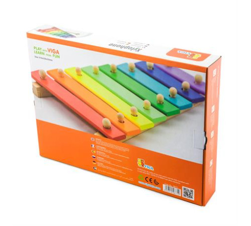Дерев'яний ксилофон Viga Toys 8 тонів (58771) Дерев'яний ксилофон Viga Toys 8 тонів (58771)