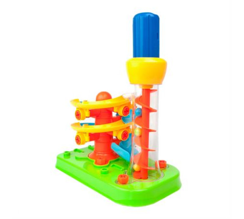 Набір для складання Edu-Toys Гірка-спіраль з інструментами 55 деталей (JS022) Набір для складання Edu-Toys Гірка-спіраль з інструментами 55 деталей (JS022)