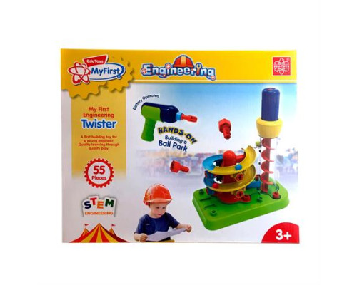 Набір для складання Edu-Toys Гірка-спіраль з інструментами 55 деталей (JS022)